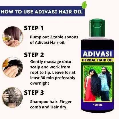 ADIVASI Herbal Hair Oil (Pack of 2)