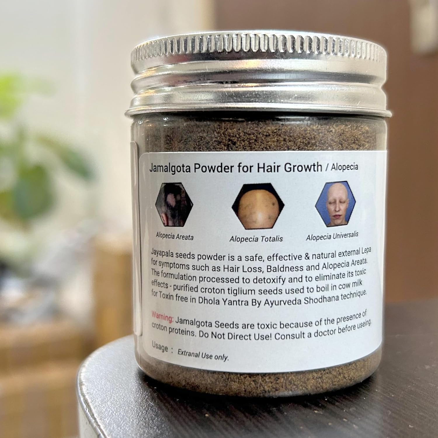 Jamalgota Ayurvedic Hair Growth Powder 100gm Each -Pack of 2